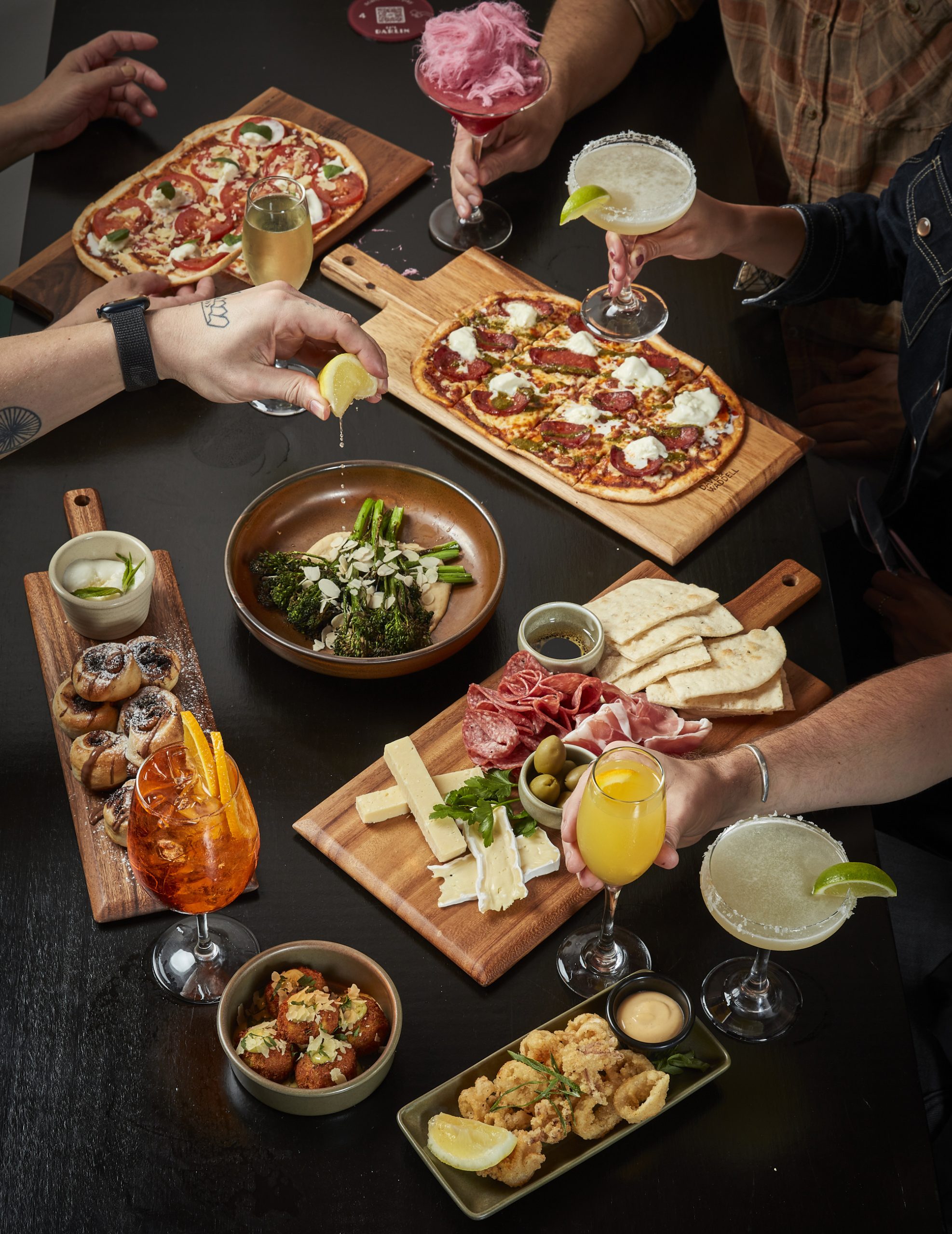 Bottomless Brunch Package Feast Bottomless Brunch feast package with cocktails, pizzas and more